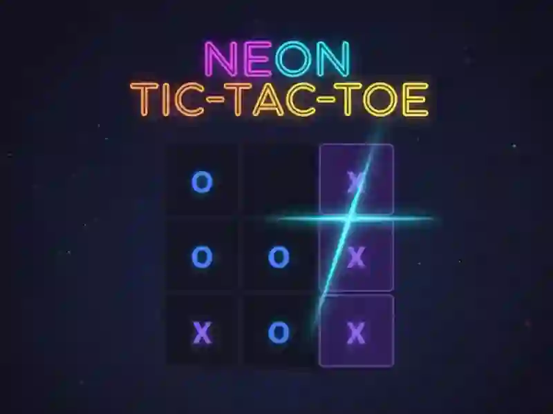 Mäng Neoon Tic-Tac-Toe Internetis