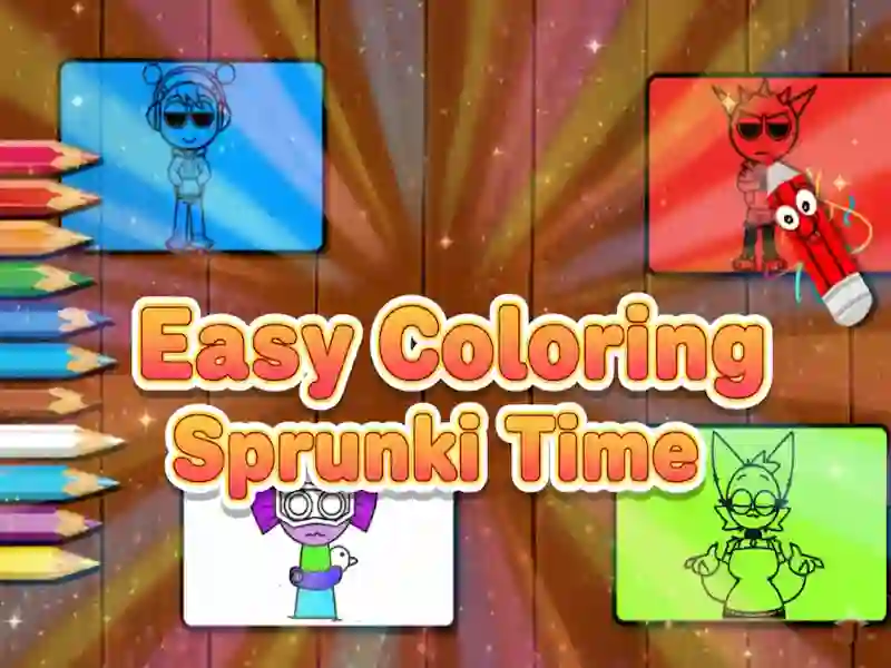 Mäng Easy Coloring Sprunki Time Internetis