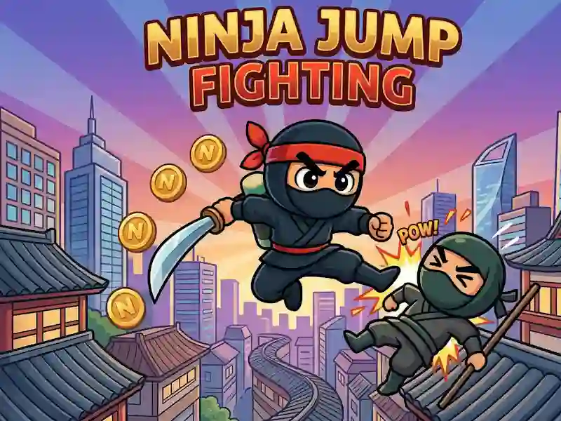 Mäng Ninja Jump fighting Internetis