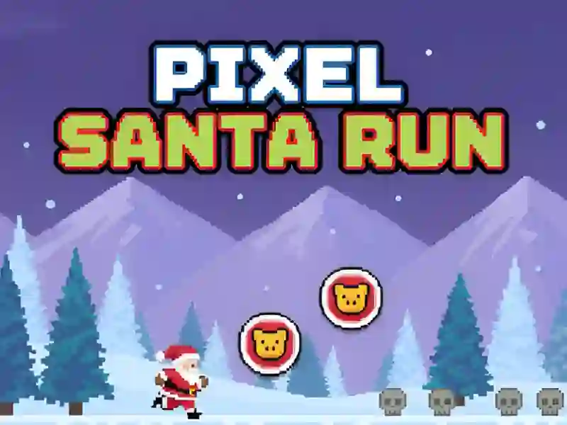 Mäng Pixel Santa Run Internetis