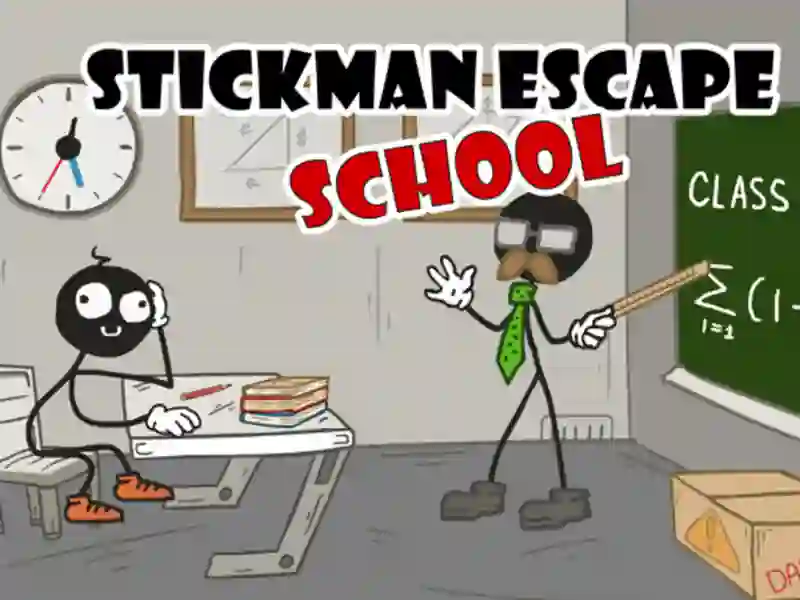 Mäng Stickman põgenemiskool Internetis
