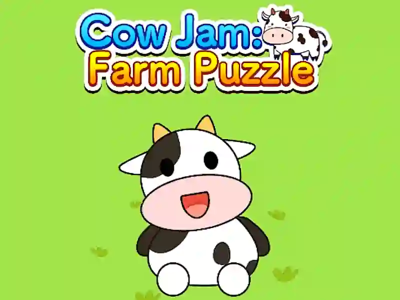 Mäng Cow Jam Farm puzzle Internetis