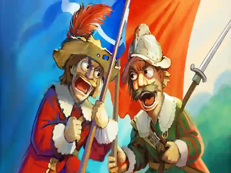 Mäng Musketäride püssirohi vs teras Internetis