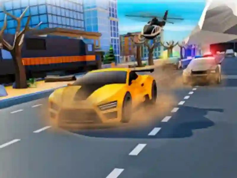 Mäng Politseiauto Chase Zigzag Escape 3d Internetis