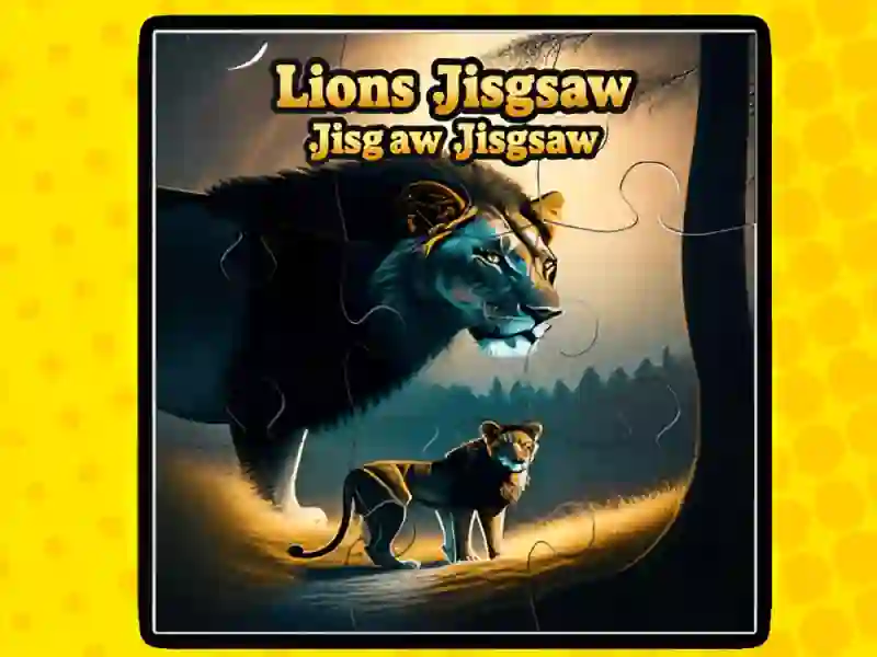 Mäng Lions Jigsaw Pusle Internetis
