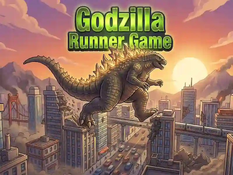 Mäng Godzilla Runner Game Internetis