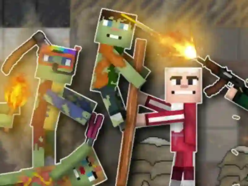 Mäng Inimesed vs zombid: liivakast Internetis