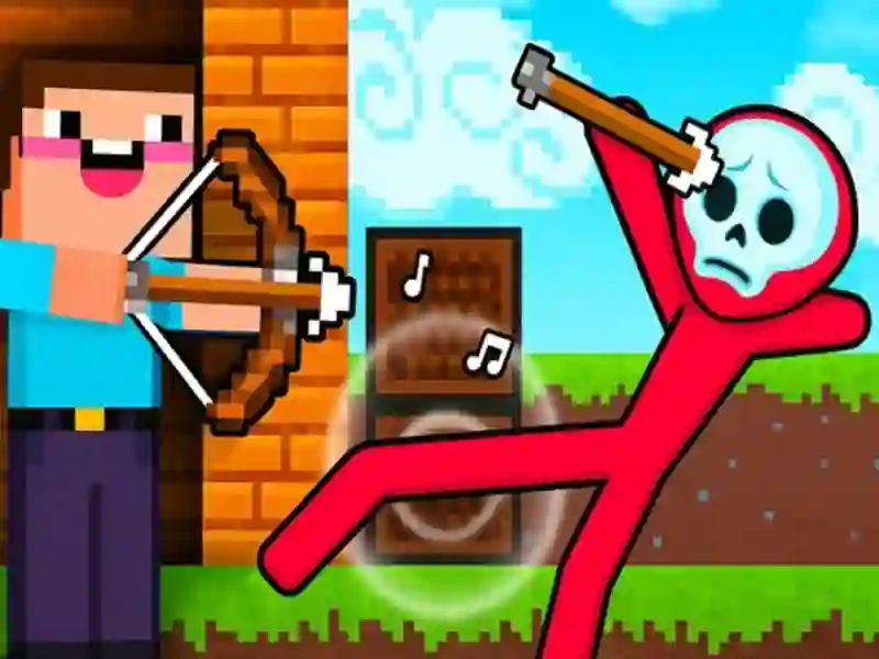 Mäng Noob Archer vs Stickman Zombie Internetis