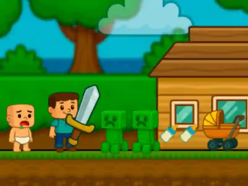 Mäng Baby Noobi abi! Steve Internetis