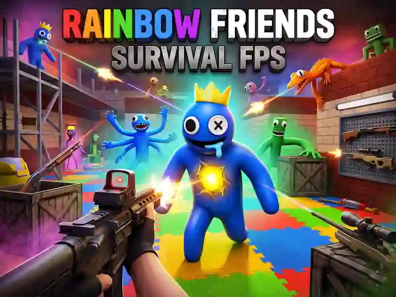 Mäng Rainbow Friends Survival FPS Internetis