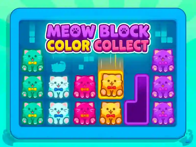 Mäng Meow Block Color Collect Internetis