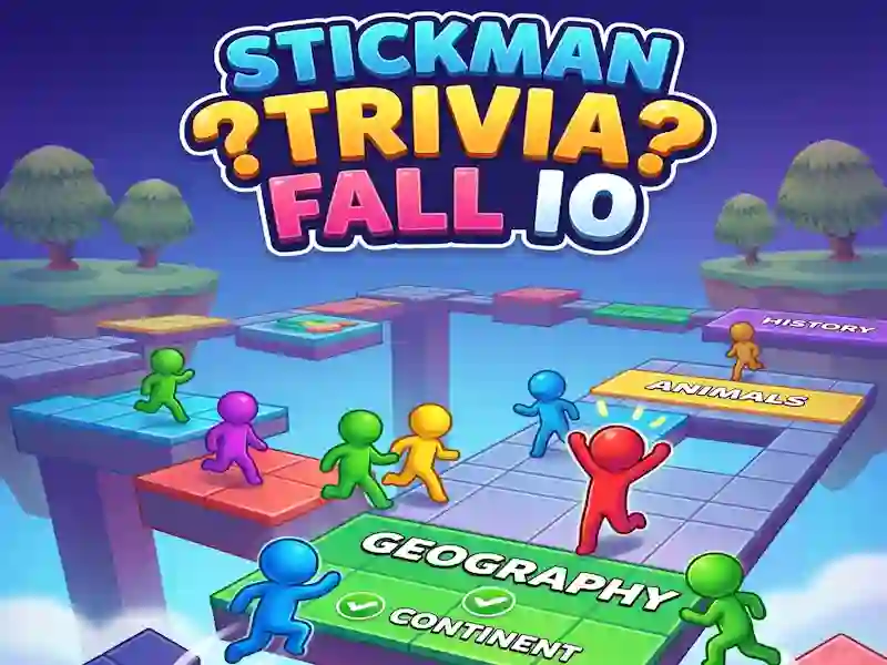 Mäng Stickman Trivia Fall IO Internetis