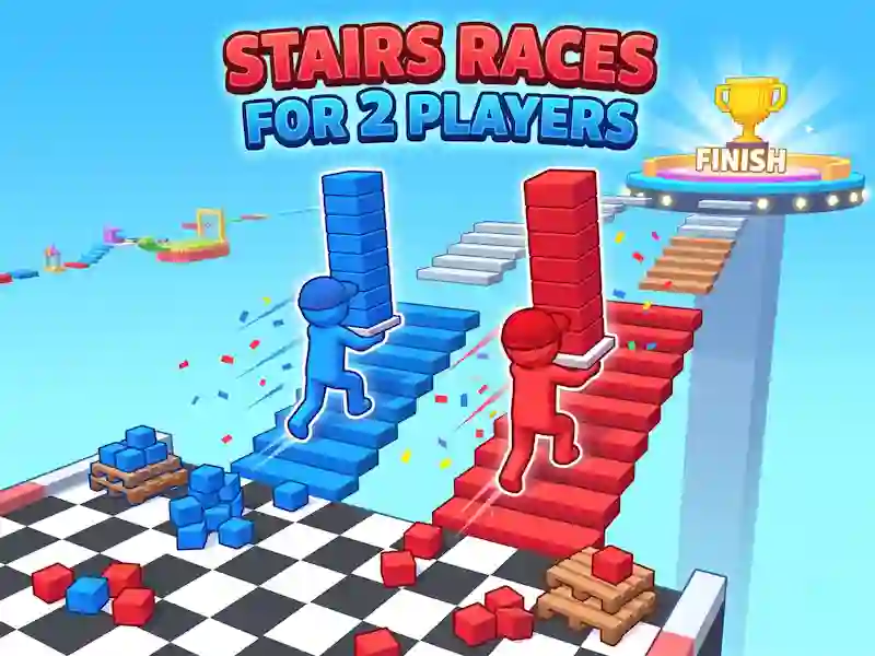 Mäng Stairs Races For 2 Players Internetis