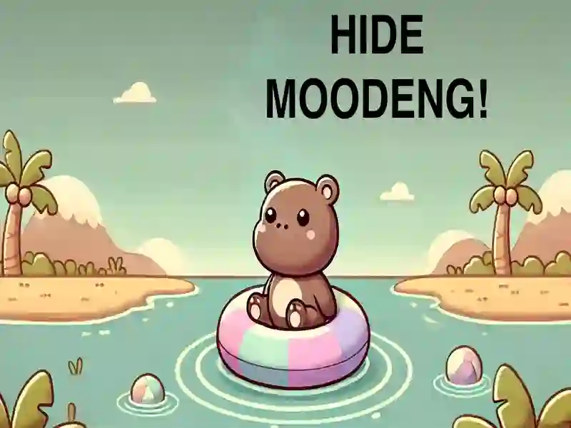 Mäng Peida Moodeng Hippo! Internetis