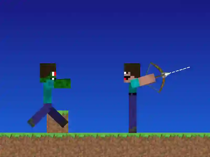 Mäng NOOB VS Pro, kuid vibulaskjad Minecraft Internetis
