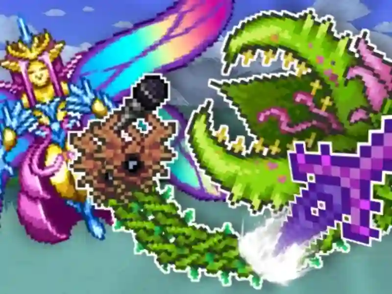 Mäng Terraria mänguväljak Internetis