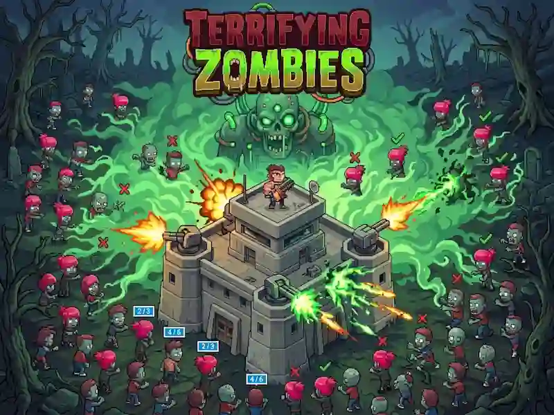 Mäng Terrifying Zombies Internetis
