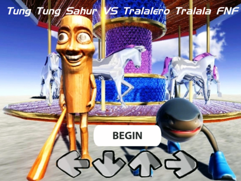 Mäng Tung Tung Sahur vs Tralalero Tralala FNF Internetis