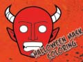 Mäng Halloweeni maskide värvimisraamat Internetis