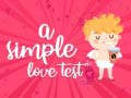 Mäng Lihtne armastuse test Internetis