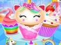 Mäng Müüri ja merineitsi cupcake'i valmistamise disain Internetis