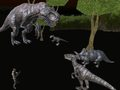 Mäng Keskiöö Mängijate Dinosauruse Jahipidamine Internetis