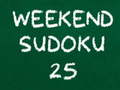 Mäng Nädala Lõpu Sudoku 25 Internetis