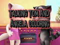 Mäng Talking Tom ja Angela värvimine Internetis
