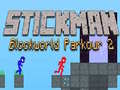 Mäng Stickman Blokimaailm Parkour 2 Internetis