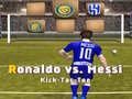 Mäng Messi vs Ronaldo Kick Tac Toe Internetis