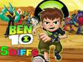 Mäng Ben 10 5 Erinevused Internetis
