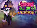 Mäng Kassitüdruku Halloweeni Ettevalmistus Internetis