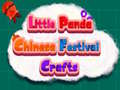 Mäng Väike Panda Hiina Festivalikäsitöö Internetis