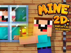 Mäng Mine 2D Ellujäämine Herobrine Internetis