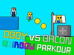 Mäng Obby vs Bacon Vikerkaare Parkour Internetis