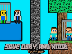 Mäng Päästa Obby ja Noob Kaks Mängijat Internetis