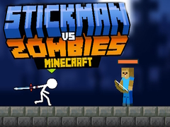 Mäng Stickman vs Zombid Minecraft Internetis