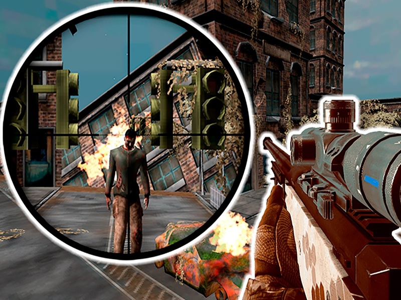 Mäng Snaiper 3D zombie Internetis