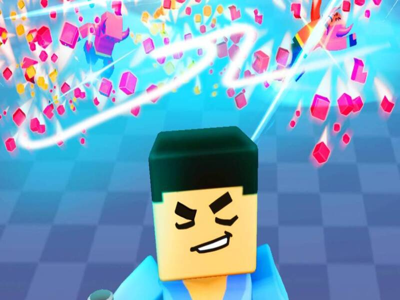 Mäng 3D Block Gladiaator: mõõga joonistamine Internetis