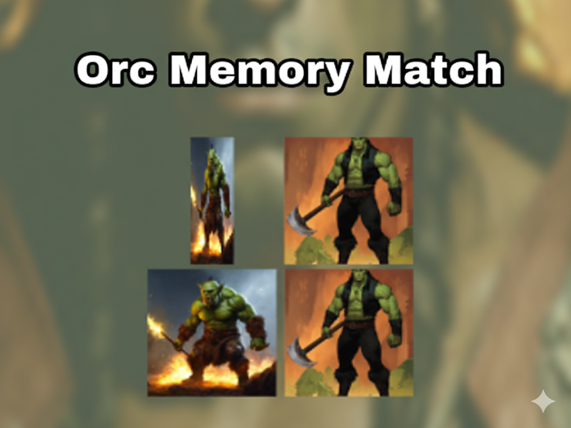 Mäng ORC mälu vaste Internetis