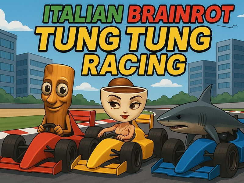 Mäng Itaalia Brainrot Tung Tung Racing Internetis