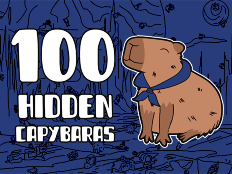 Mäng 100 peidetud kapybarit Internetis