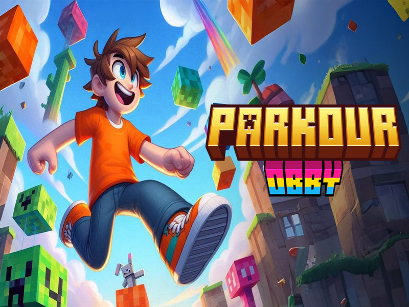 Mäng Parkour Obby Internetis