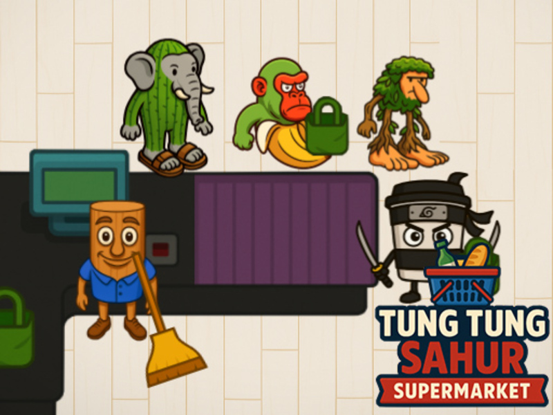 Mäng Tung Tung Sahuri supermarket Internetis