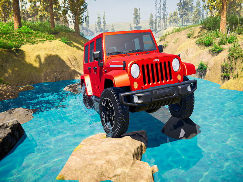 Mäng Offroad Jeepi mängu simulaator Internetis