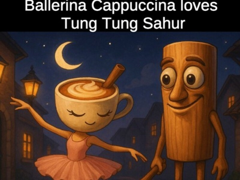 Mäng Baleriin cappuccina armastab Tung Tung Sahurit Internetis
