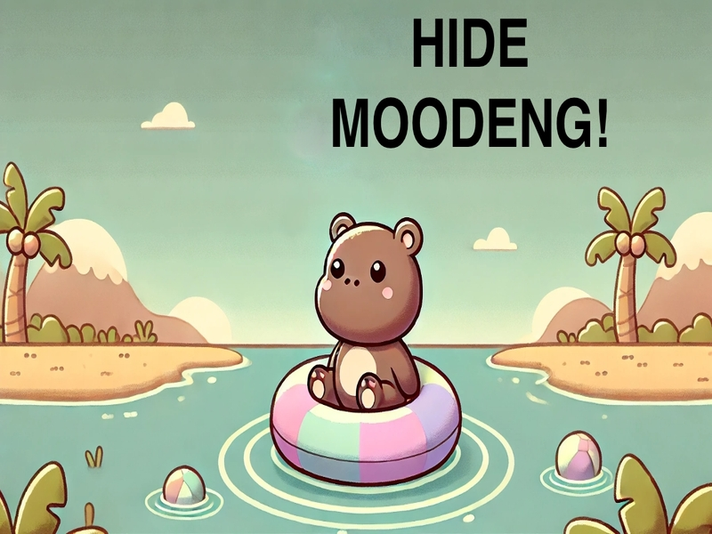 Mäng Peida Moodeng Hippo! Internetis