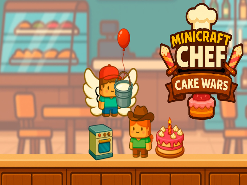 Mäng Minicraft Chef Cake Wars Internetis