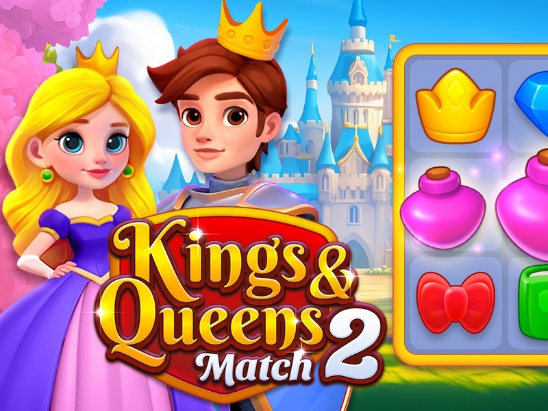 Mäng Kings ja Queens Match 2 Internetis